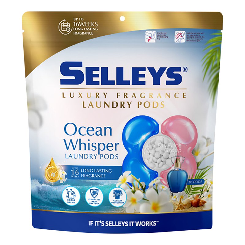 Selleys Laundry Pods Refills - Ocean Whisper 30 per pack