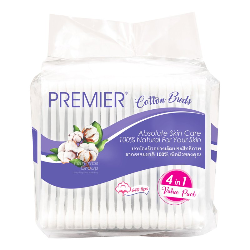 Premier Cotton Buds 4 x 160 per pack