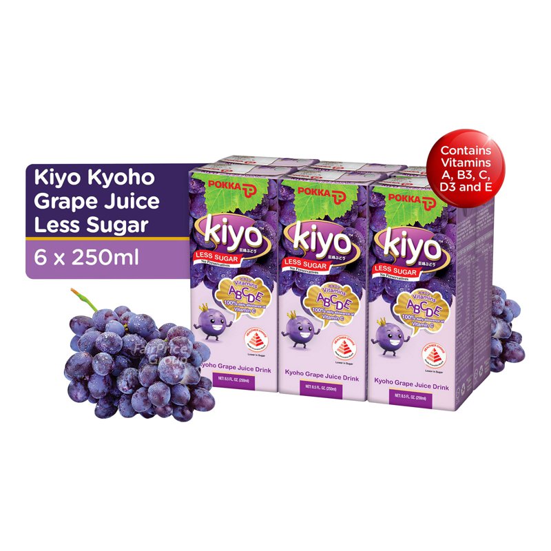 Pokka Packet Drink - Kiyo Kyoho Grape Less Sugar