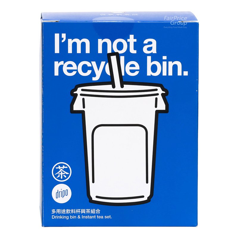 Dripo Drinking Bin & Instant Tea Set - Blue 24 per pack