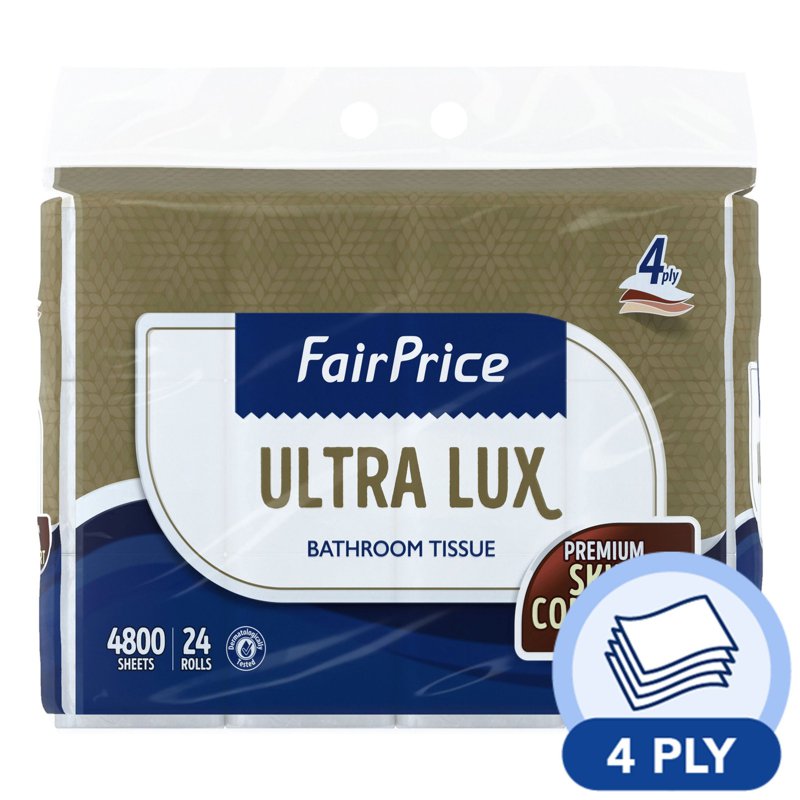 FairPrice Bathroom Tissue - Lux (4ply) 24 x 200 per pack