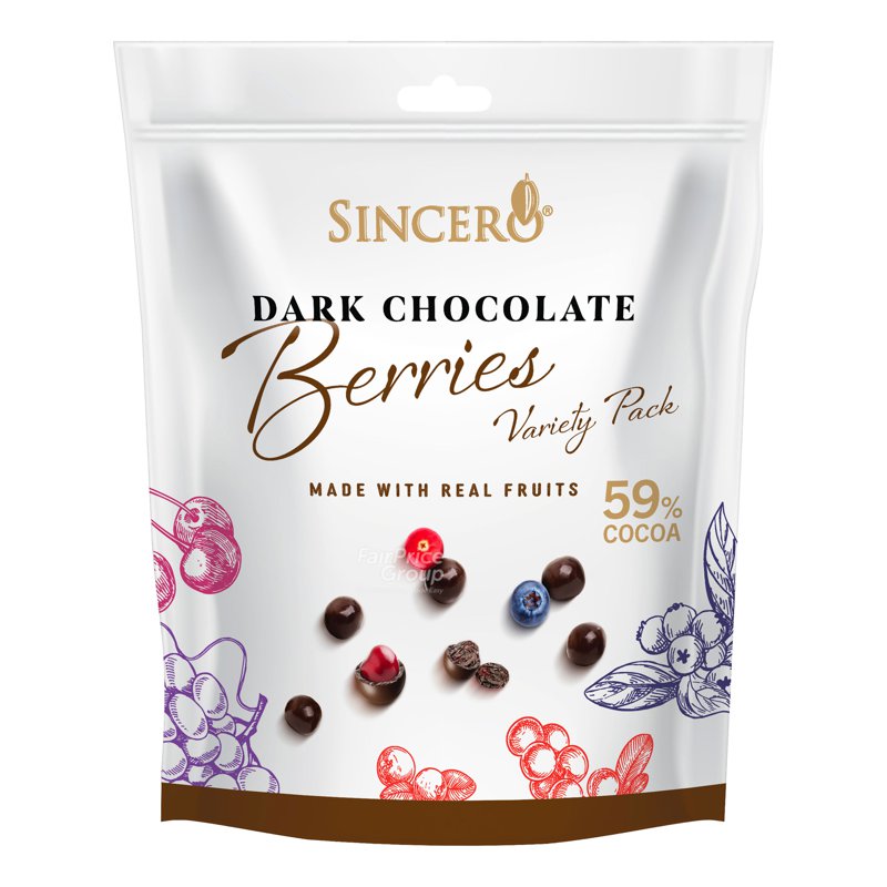 SINCERO Dark Chocolate - Berries (Variety Pack)
