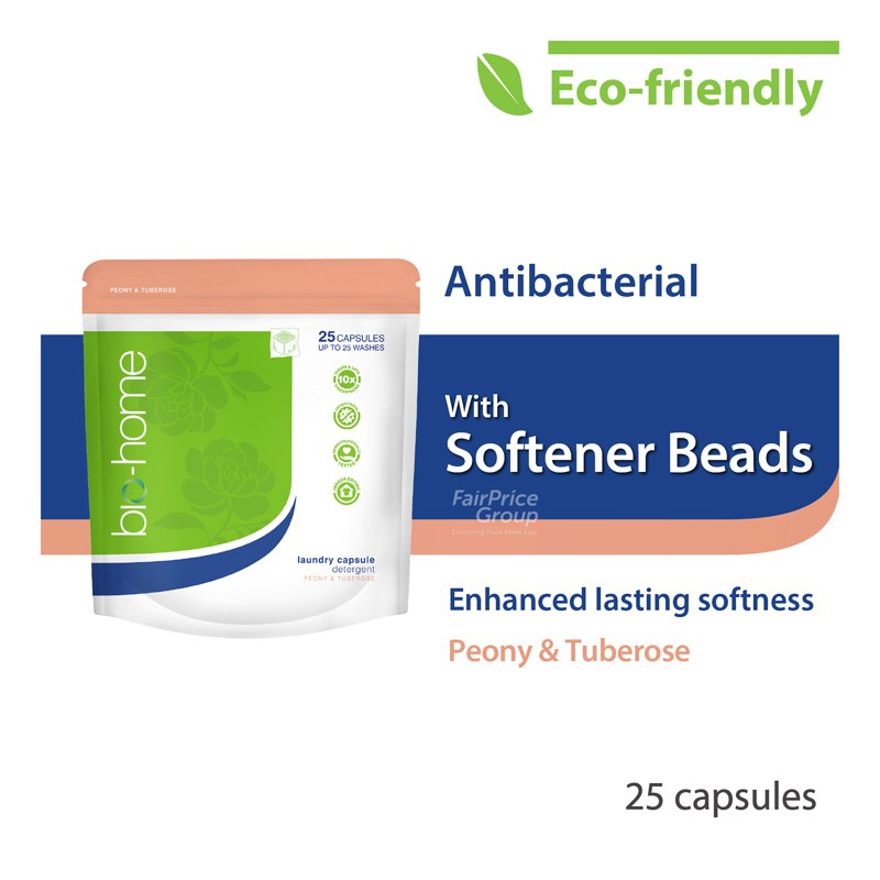 Bio-Home Laundry Capsule - Peony & Tuberose 25 per pack