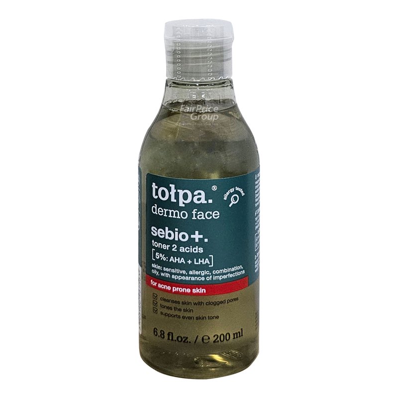 TOLPA Topla Sebio+ Toner with 2 Acids AHA + Lha