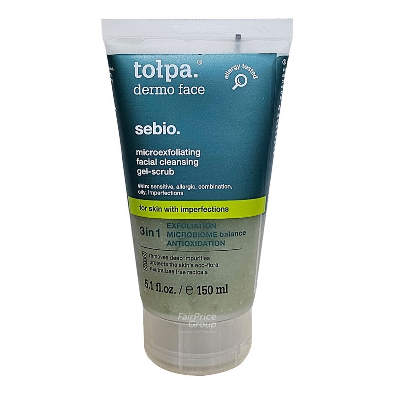 TOLPA Topla Sebio Microexfoliating Facial Cleansing Gel-Scrub