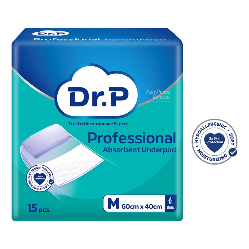 Dr P Professional Underpad - M 15 per pack