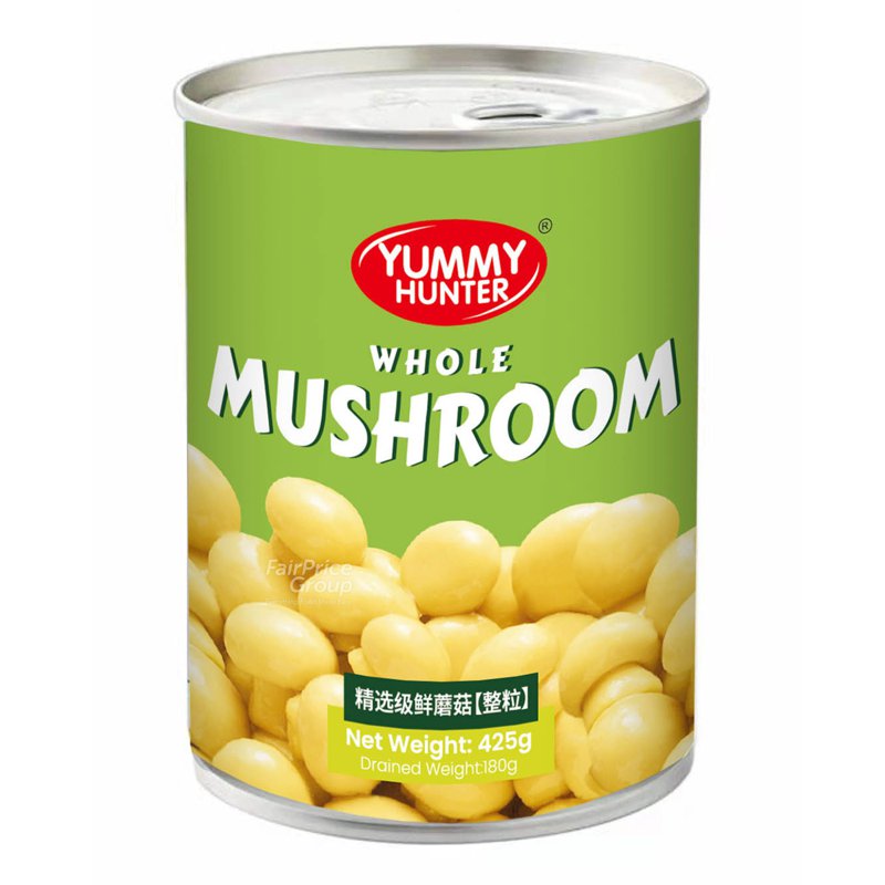 YUMMY HUNTER Whole Mushroom Can