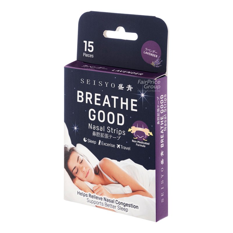 Seisyo Breath Good Nasal Strips - Lavender 15 per pack