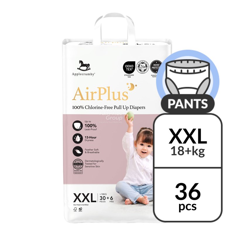 Applecrumby Air Plus Pull Up Diapers - XXL 36 per pack