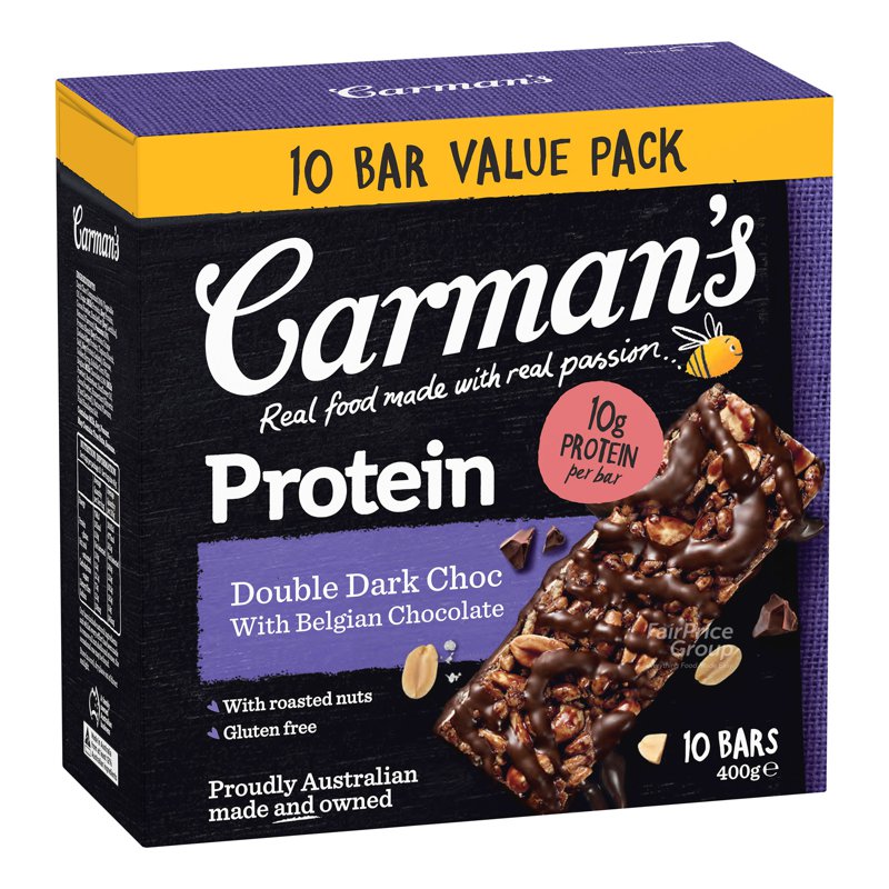 Carman'S Protein Bars - Double Dark Chocolate (Value Pack)