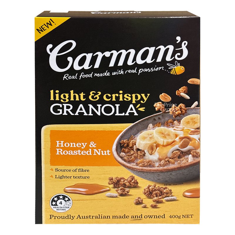 Carman'S Light & Crispy Granola - Honey & Roasted Nut