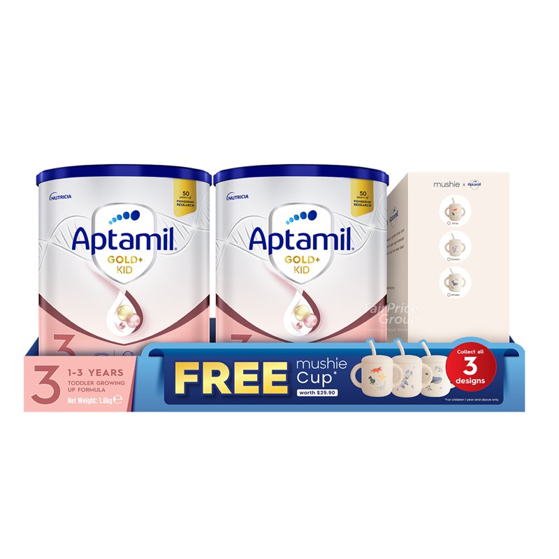 Aptamil Gold+ Toddler Milk Formula - Stage 3 + Free Mideer