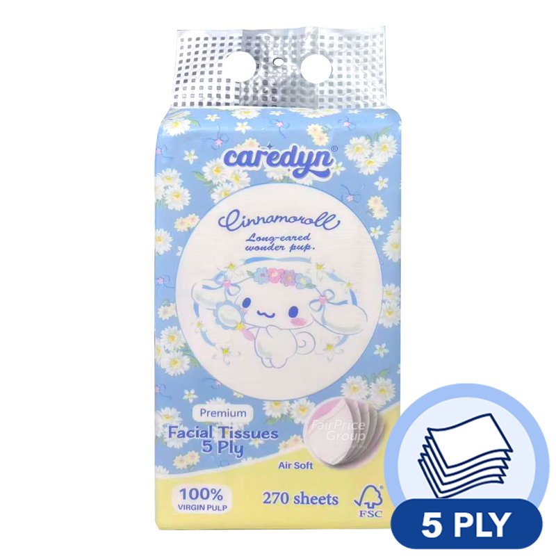 Caredyn Softpack Hanging Facial Tissue - Cinnamoroll (5ply) 270 per pack