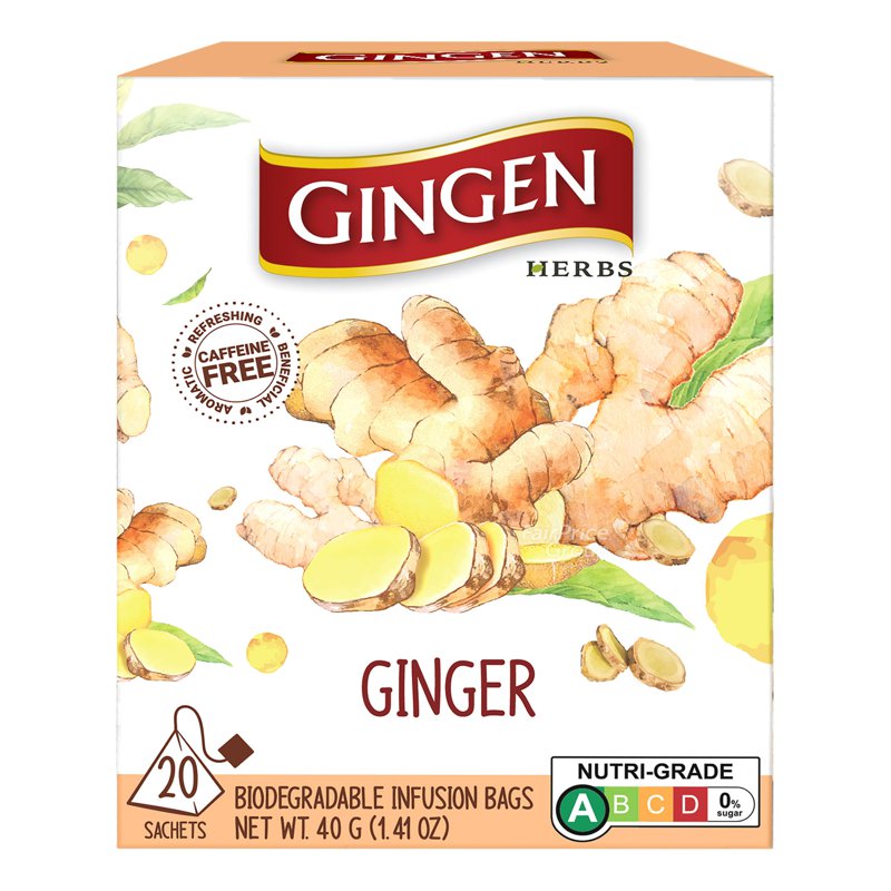 Gingen Infusion Tea Bags - Ginger 20 per pack