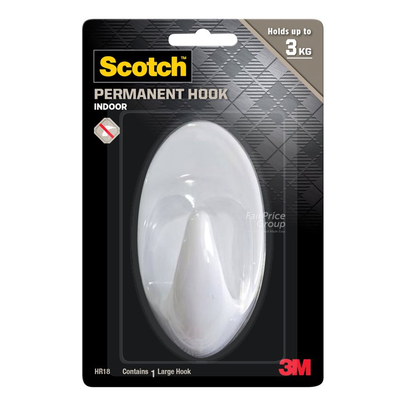 Scotch 3m Permanent Hook - Large (HR18) 1 per pack
