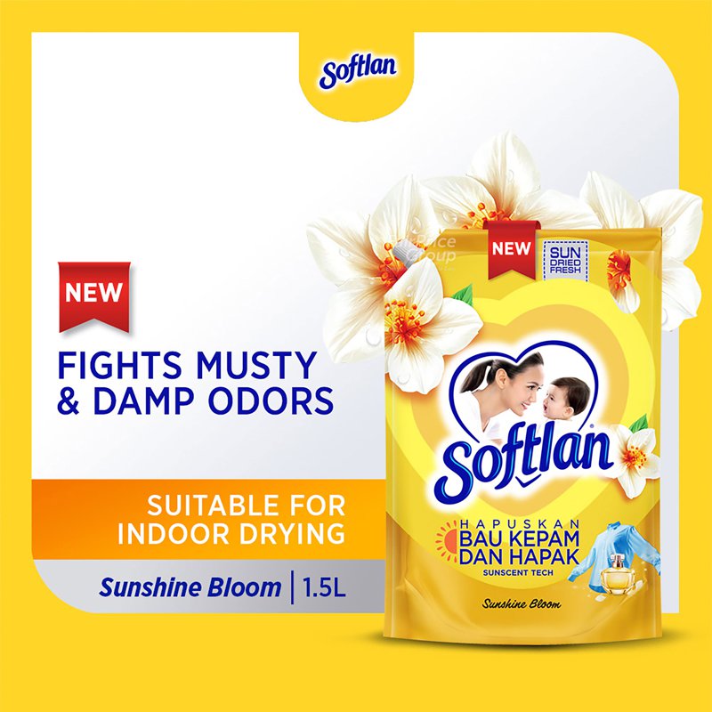 Softlan Fabric Conditioner Softener Refill - Sunshine Bloom