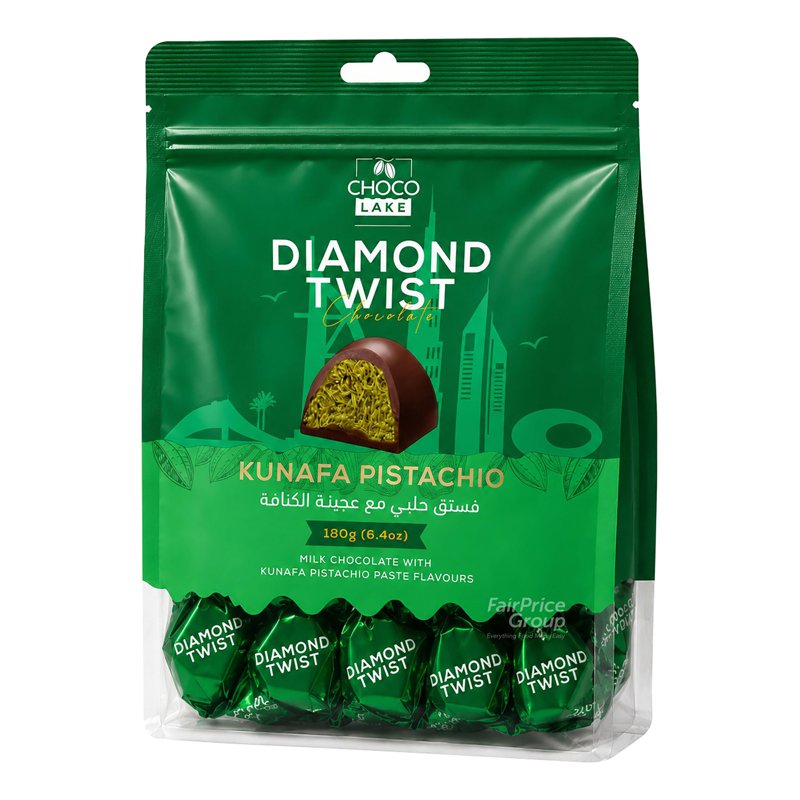 CHOCOLAKE Diamond Twist - Kunafa Pistachio