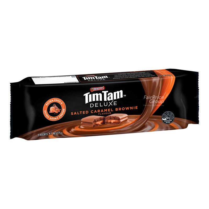 Arnott's Tim Tam Deluxe Biscuits - Salted Caramel Brownie