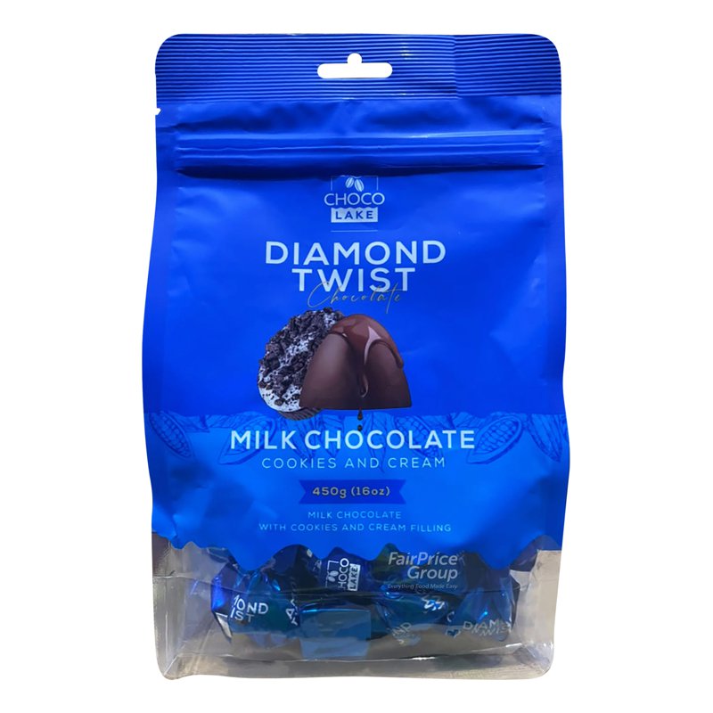 CHOCOLAKE Milk Chocolate - Diamond Twist (Cookies & Cream)