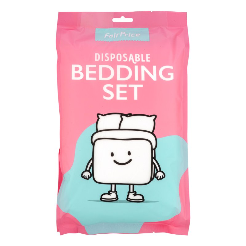 FairPrice Disposable Bedding Set - AN0951 4 per pack
