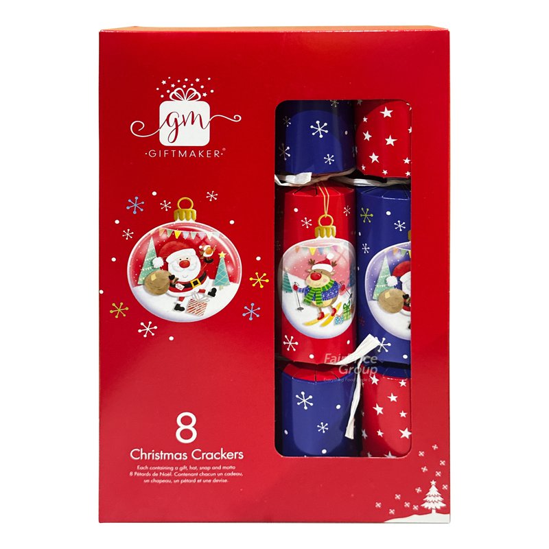 Gift Maker Christmas Crackers - Novelty Character 8 per pack