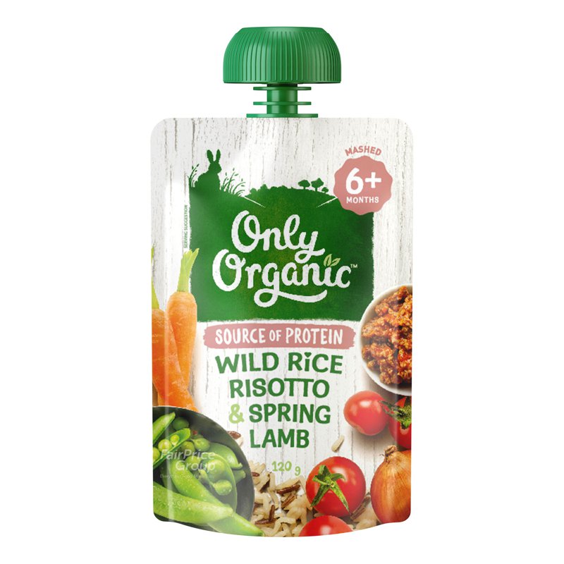 Only Organic Baby Food - Wild Rice Risotto & Spring Lamb