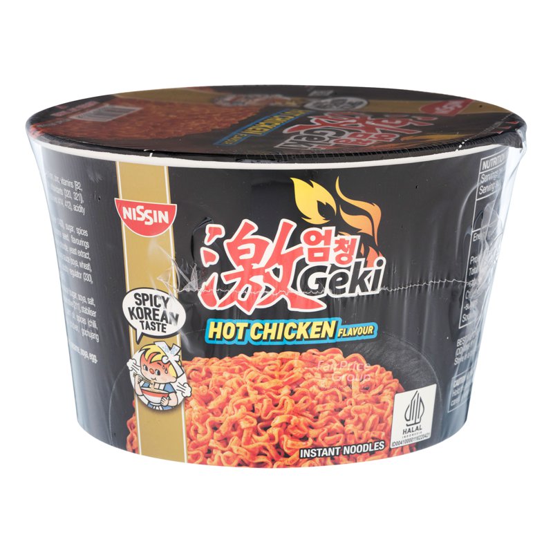 Nissin Geki Instant Bowl Noodles - Hot Chicken