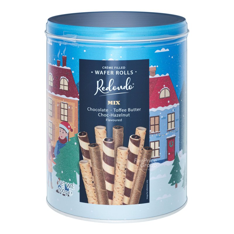 Redondo Christmas Cream Wafer Assorted Tin