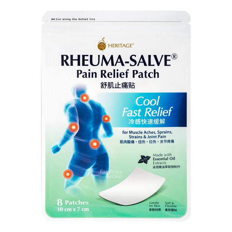 Heritage Rheuma Patch - Cool 8 per pack