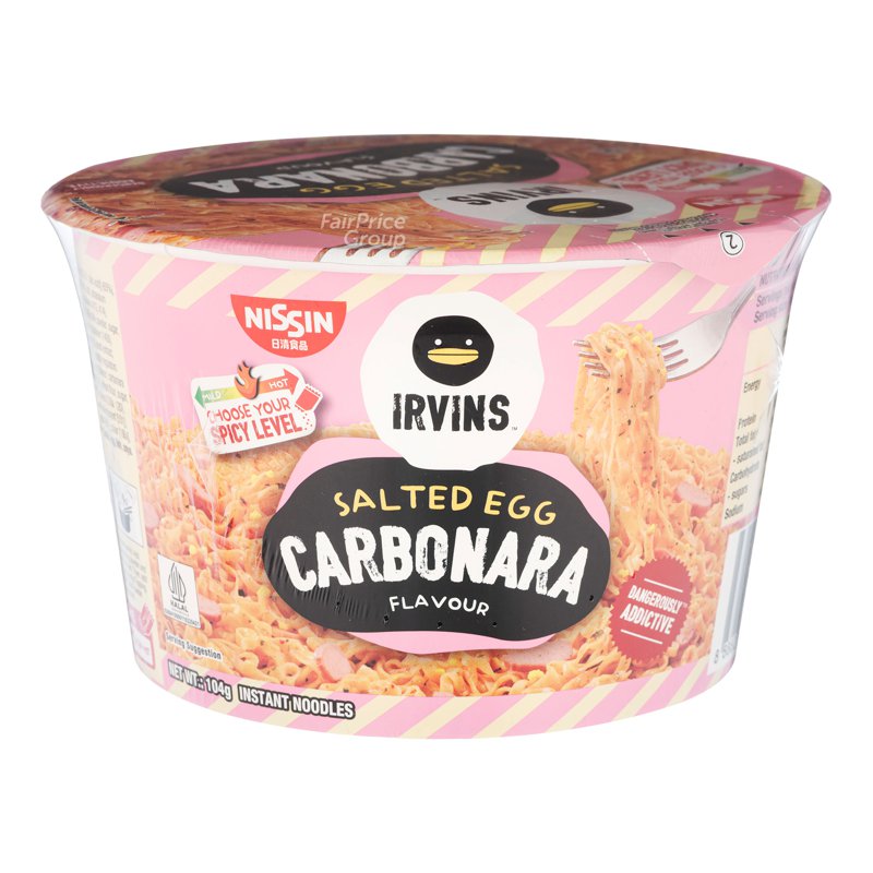 Nissin Irvins Instant Noodles - Carbonara Salted Egg