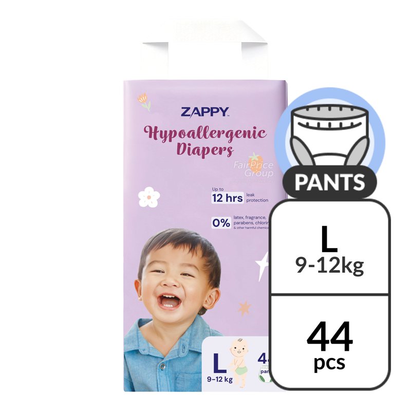 Zappy Hypoallergenic Pants Diaper - L 44 per pack