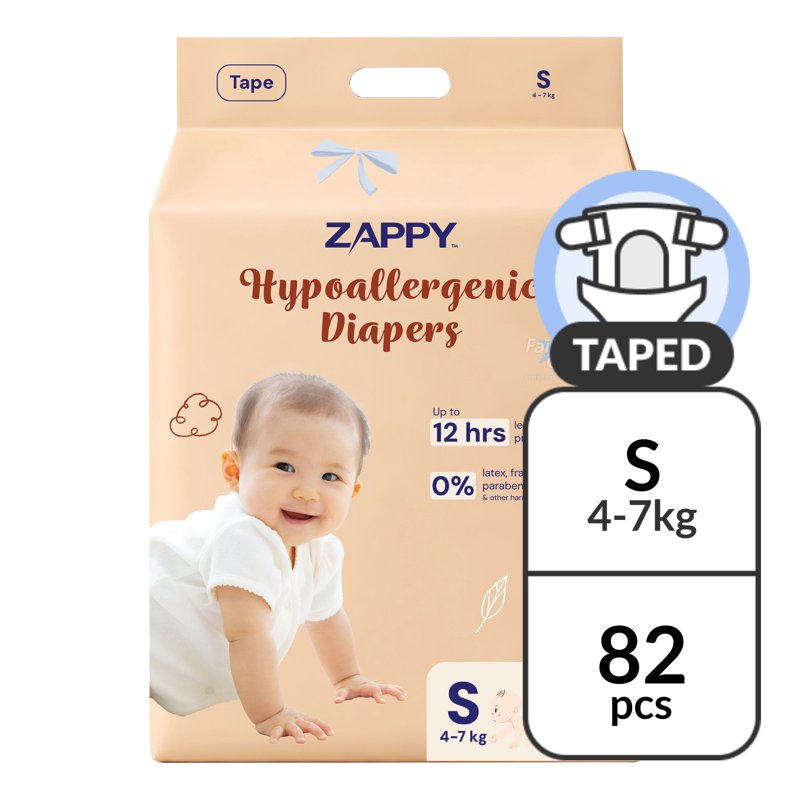 Zappy Hypoallergenic Diaper Tape - S 82 per pack