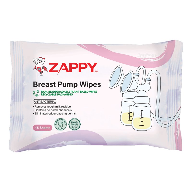 Zappy Breast Pump Wipes 15 per pack