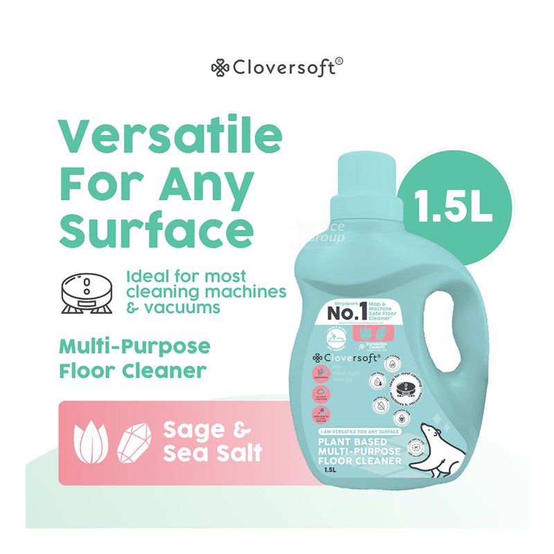 Cloversoft Plant Based Multi-Purpose Floor Cleaner - Sage & Sea Salt