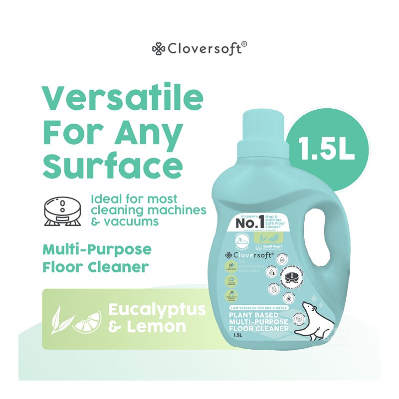 Cloversoft Plant Based Multi-Purpose Floor Cleaner - Eucalyptus&Lemon