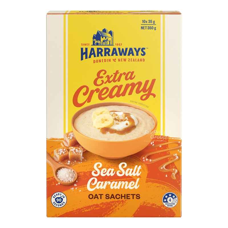 HARRAWAYS Oats - Extra Creamy Sea Salt and Caramel
