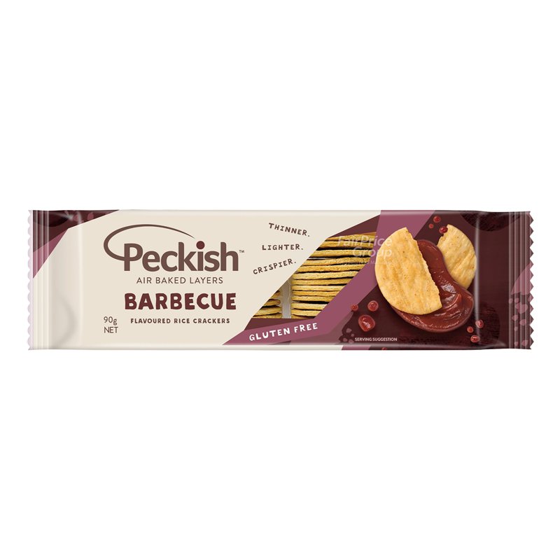 PECKISH Rice Crackers - Barbecue