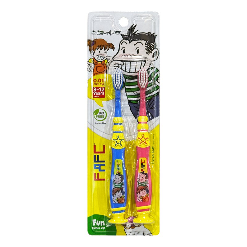 Fafc Kids Toothbrush - Ge Mei Lia Suction 2 per pack