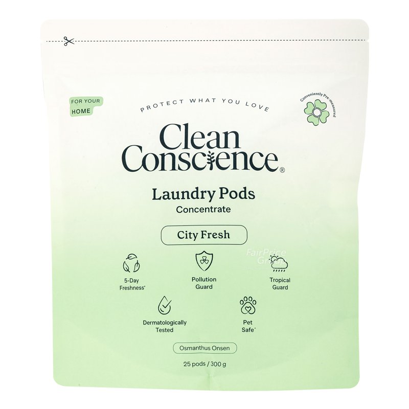 Clean Conscience Laundry Pods - City Fresh 25 per pack