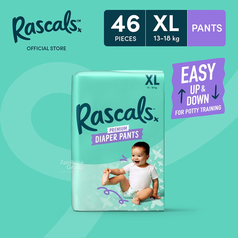 Rascals Premium Pants Diaper - XL 46 per pack