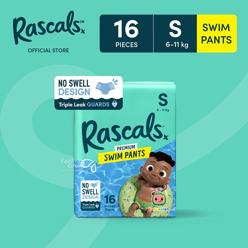 Rascals Cocomelon Swim Pants - S 16 per pack