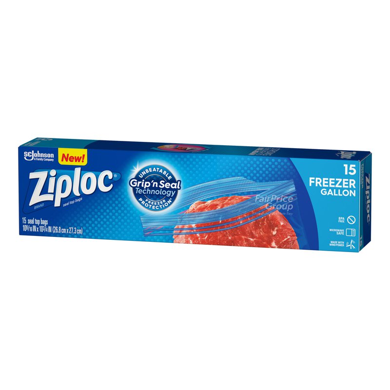 Ziploc Freezer Bags - Gallon 15 per pack