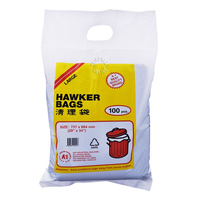 A1 Hawker Bags - L (73.7 x 86.4cm) 100 per pack
