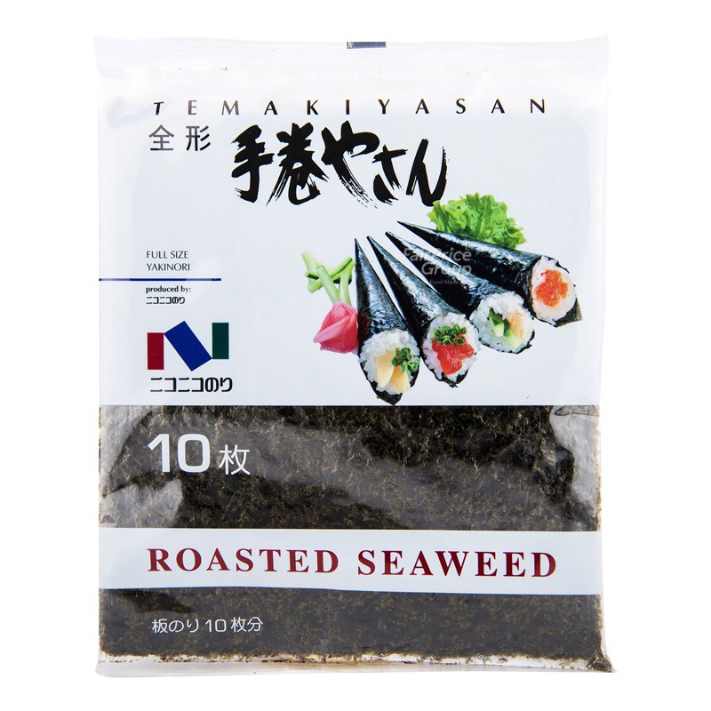 Nico-Nico Foods Roasted Seaweed - Temakiyasan (Full Size) 10 per pack