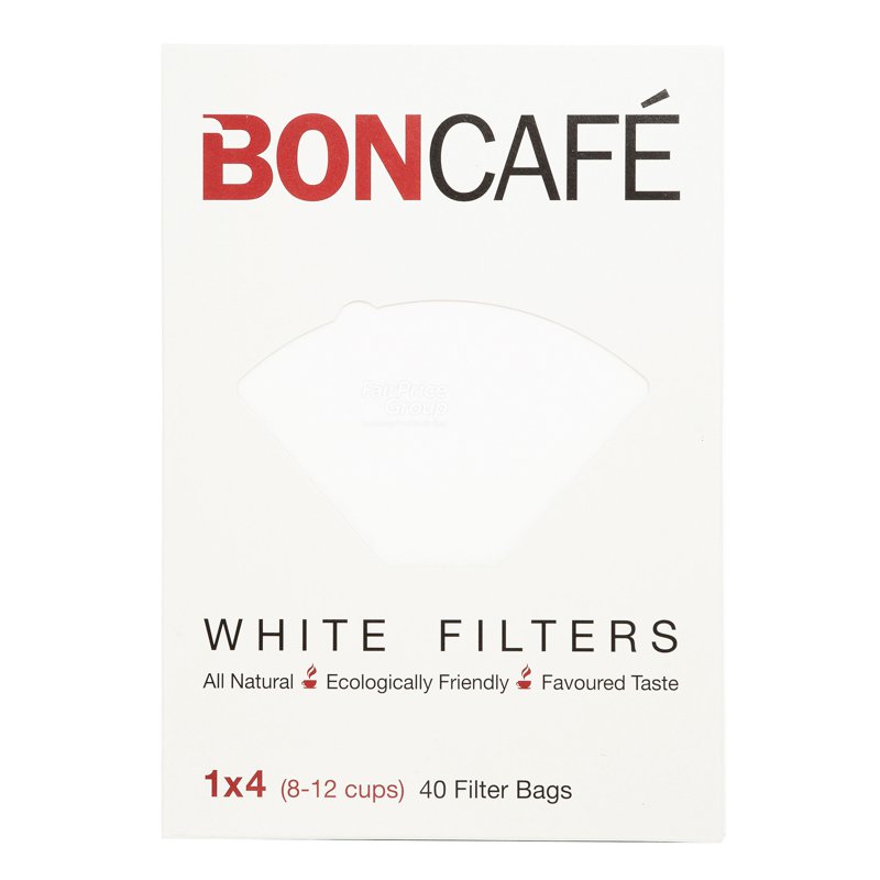 Boncafe Filter Bags - White 40 per pack