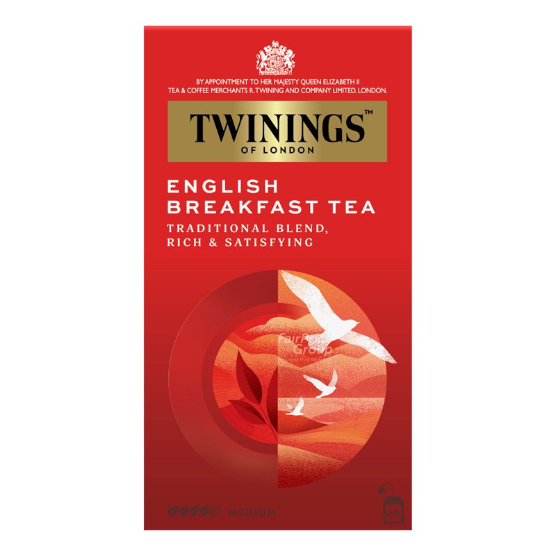 Twinings Teabags - English Breakfast (25 per pack)