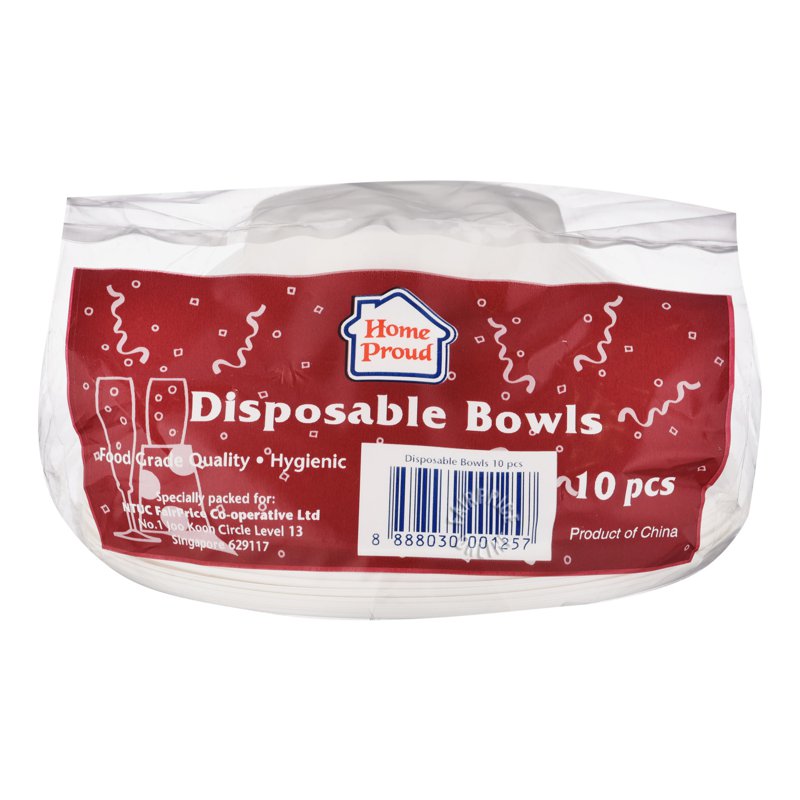 HomeProud Disposable Bowls - Small 10 per pack