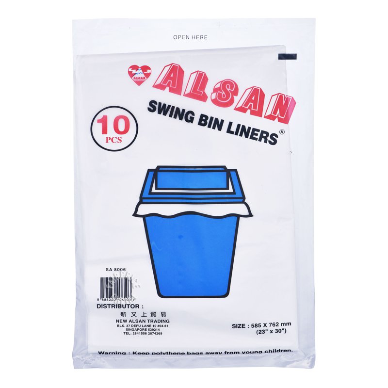 Alsan Swing Bin Liners 10 per pack