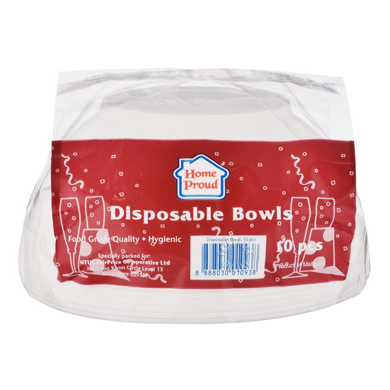 HomeProud Disposable Bowls - Big 10 per pack