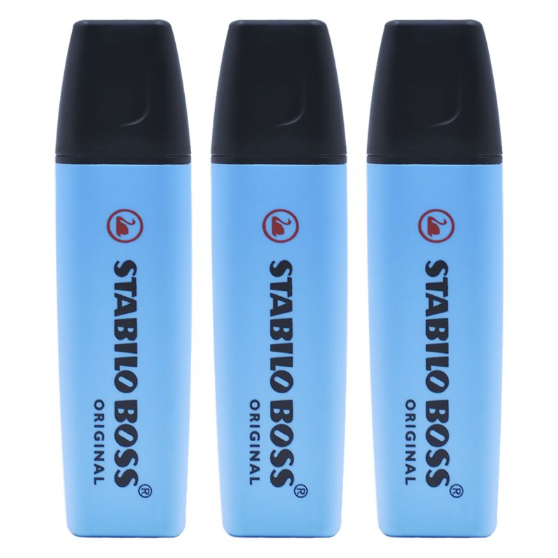 STABILO Boss 70/31 Highlighter - Blue (#31) 3 S